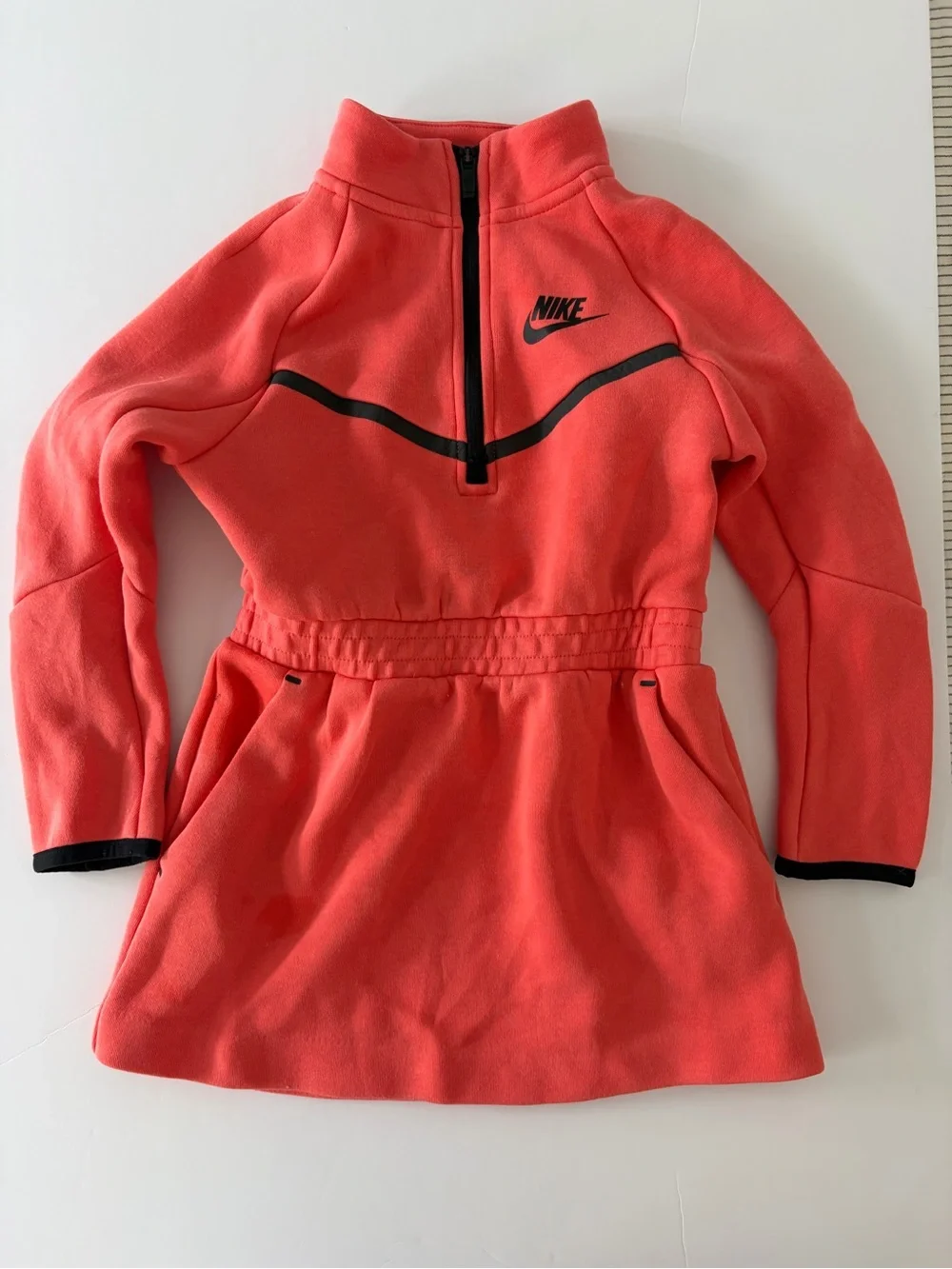 Kids Nike Tech Coral Fleece Dress Size Medium 6 Girls Long Sleeve *read*